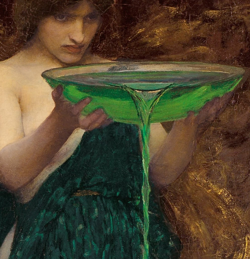 L'incantatrice, 1911 - Art Gallery of South Australia, dettaglio